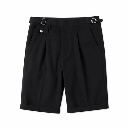 Valdore - Elegante Falten-Bermudashorts