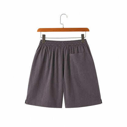 Solvane - Leinen-Shorts mit Kordelzug